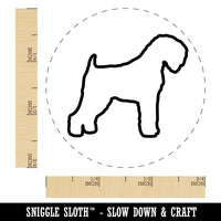 Black Russian Terrier Chornyi Dog Outline Rubber Stamp for Stamping Crafting Planners