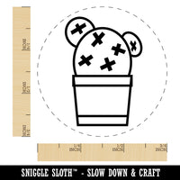 Cactus in Pot Succulent Rubber Stamp for Stamping Crafting Planners