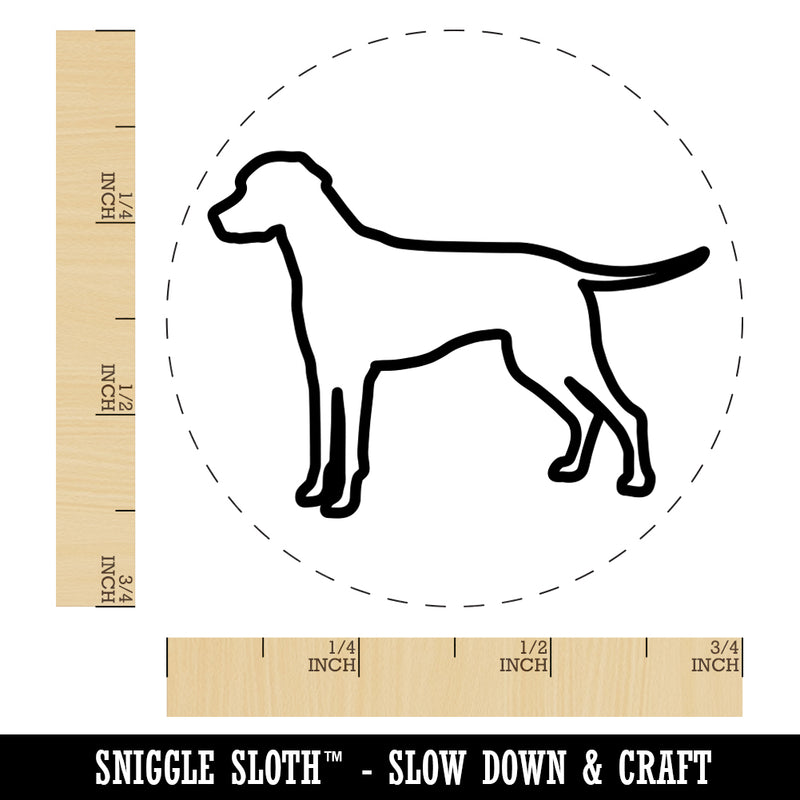 Dalmatian Dog Outline Rubber Stamp for Stamping Crafting Planners