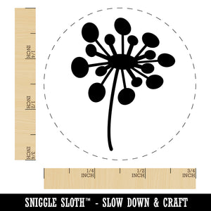 Dandelion Abstract Doodle Rubber Stamp for Stamping Crafting Planners