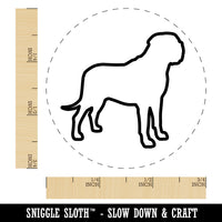 English Mastiff Dog Outline Rubber Stamp for Stamping Crafting Planners