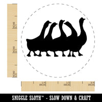 Geese Gaggle Goose Family Solid Rubber Stamp for Stamping Crafting Planners