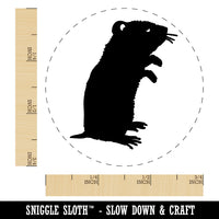 Gerbil Standing Profile Rubber Stamp for Stamping Crafting Planners
