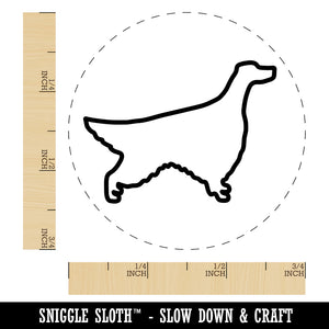 Irish Setter Dog Outline Rubber Stamp for Stamping Crafting Planners