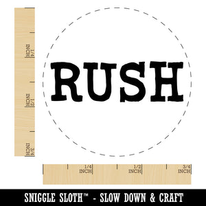 Rush Fun Text Rubber Stamp for Stamping Crafting Planners