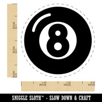 8 Eight Ball Billiards Pool Rubber Stamp for Stamping Crafting Planners