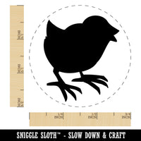 Baby Chick Chicken Standing Solid Rubber Stamp for Stamping Crafting Planners