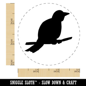 Canary Bird on Branch Solid Rubber Stamp for Stamping Crafting Planners