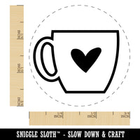 Coffee Love Mug Cup Outline Rubber Stamp for Stamping Crafting Planners