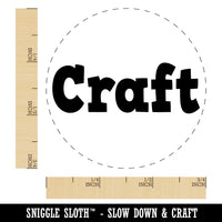 Craft Fun Text Rubber Stamp for Stamping Crafting Planners