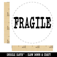 Fragile Text Rubber Stamp for Stamping Crafting Planners