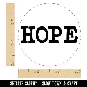 Hope Fun Text Rubber Stamp for Stamping Crafting Planners