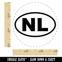 Netherlands NL Euro Oval Rubber Stamp for Stamping Crafting Planners
