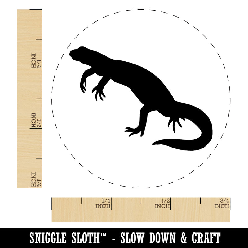 Newt Lizard Salamander Solid Rubber Stamp for Stamping Crafting Planners