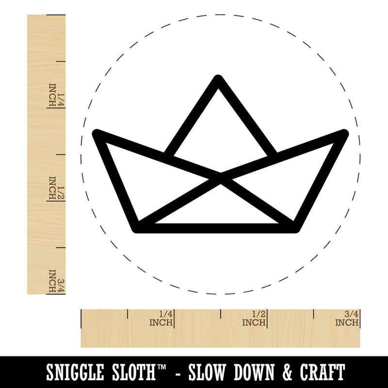 Paper Boat Ship Rubber Stamp for Stamping Crafting Planners