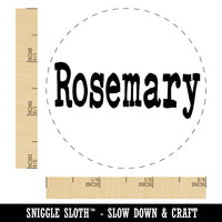 Rosemary Herb Fun Text Rubber Stamp for Stamping Crafting Planners