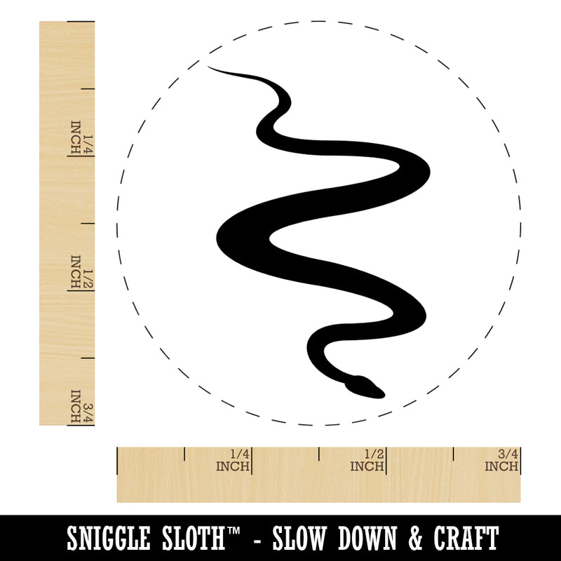 Slithering Snake Solid Rubber Stamp for Stamping Crafting Planners