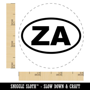 South Africa ZA Euro Oval Rubber Stamp for Stamping Crafting Planners