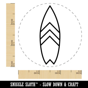Stylish Surfboard Rubber Stamp for Stamping Crafting Planners