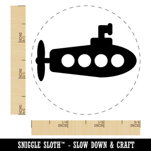 Submarine Doodle Rubber Stamp for Stamping Crafting Planners