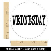 Wednesday Text Rubber Stamp for Stamping Crafting Planners