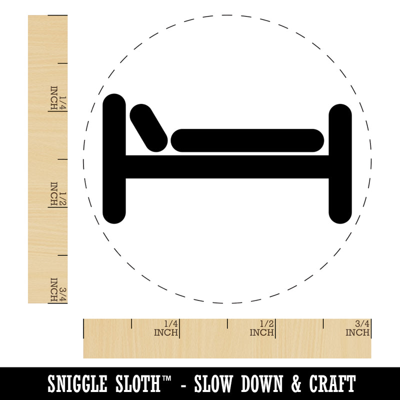 Bed Sleeping Rubber Stamp for Stamping Crafting Planners