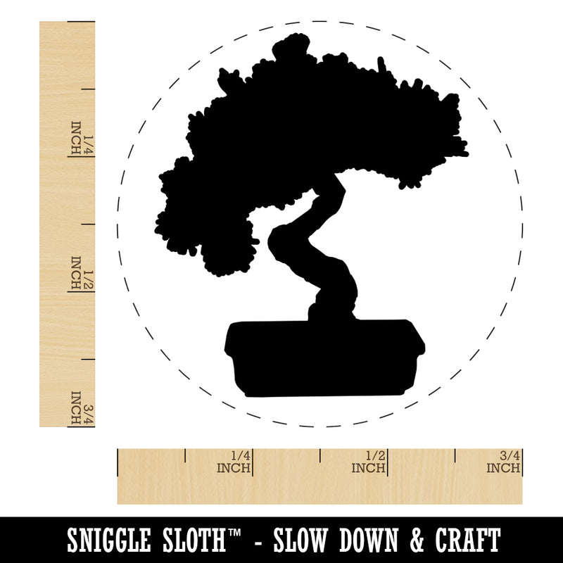 Bonsai Tree Solid Rubber Stamp for Stamping Crafting Planners