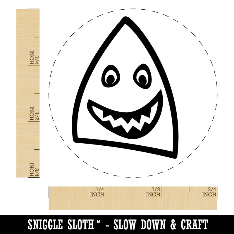 Cheerful Shark Face Rubber Stamp for Stamping Crafting Planners