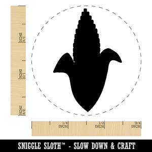 Corn on the Cob Solid Rubber Stamp for Stamping Crafting Planners