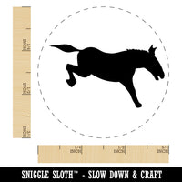 Donkey Kicking Solid Rubber Stamp for Stamping Crafting Planners