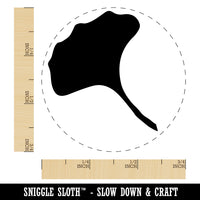 Ginkgo Leaf Solid Rubber Stamp for Stamping Crafting Planners
