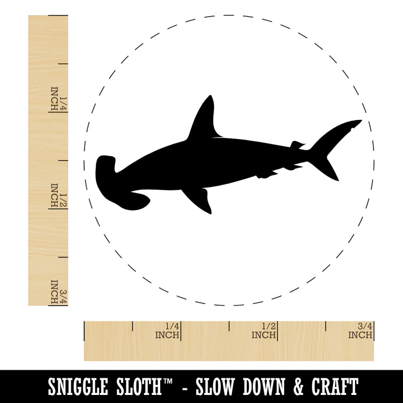 Hammerhead Shark Solid Rubber Stamp for Stamping Crafting Planners