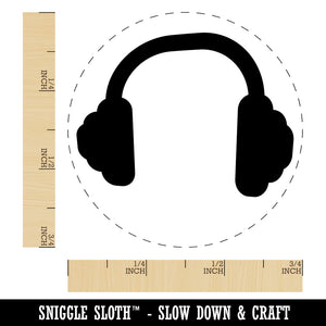 Headphones Ear Solid Rubber Stamp for Stamping Crafting Planners