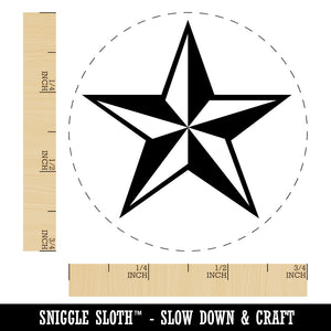 Nautical Star Rubber Stamp for Stamping Crafting Planners