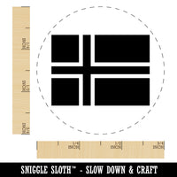 Norway Flag Rubber Stamp for Stamping Crafting Planners