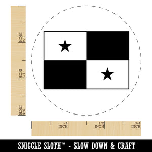 Panama Flag Rubber Stamp for Stamping Crafting Planners