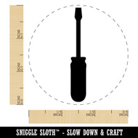 Screwdriver Silhouette Woodworking Tools Rubber Stamp for Stamping Crafting Planners