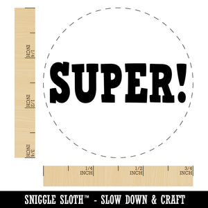 Super Fun Text Teacher School Rubber Stamp for Stamping Crafting Planners