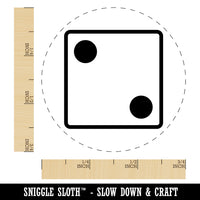 Two 2 Dice Die Rubber Stamp for Stamping Crafting Planners