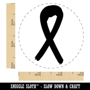 Awareness Ribbon Sketch Rubber Stamp for Stamping Crafting Planners