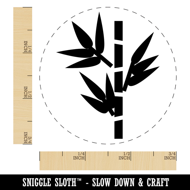 Bamboo Shoot Rubber Stamp for Stamping Crafting Planners