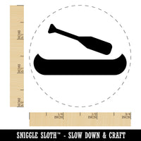 Canoe Doodle Rubber Stamp for Stamping Crafting Planners