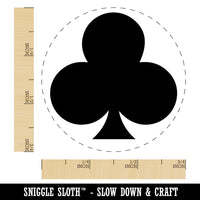 Card Suit Clubs Rubber Stamp for Stamping Crafting Planners
