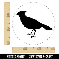 Cardinal Bird Standing Solid Rubber Stamp for Stamping Crafting Planners