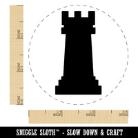 Chess Rook Piece Rubber Stamp for Stamping Crafting Planners