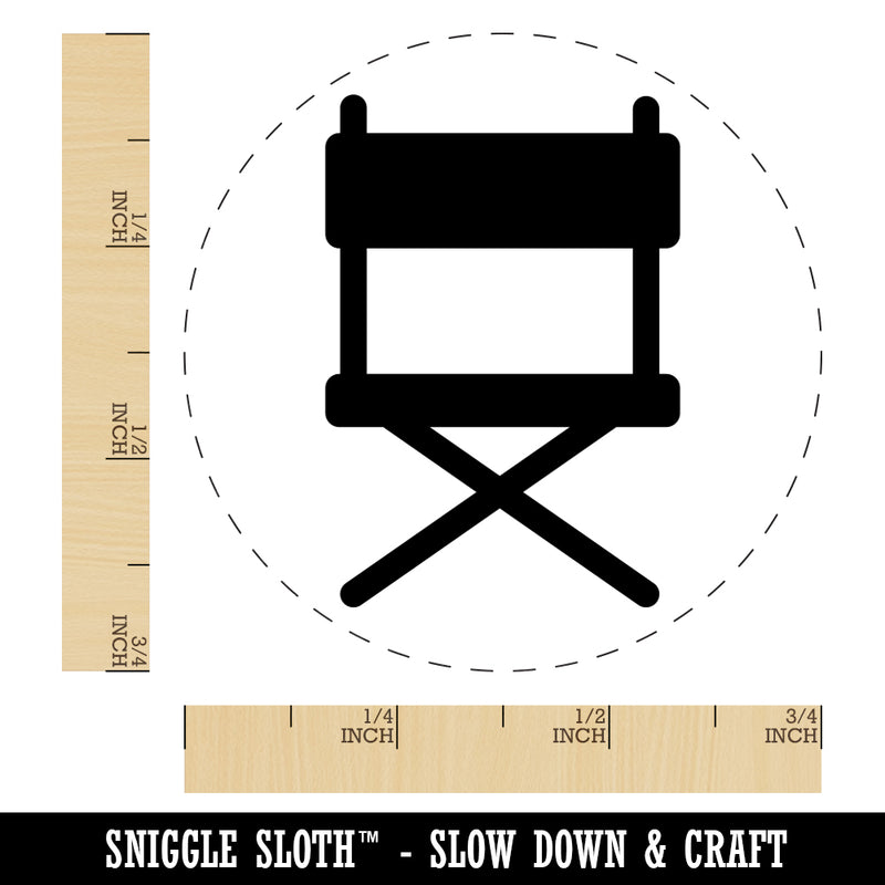 Director Movie Chair Rubber Stamp for Stamping Crafting Planners