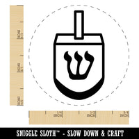 Dreidel Dreidl Jewish Hanukkah Rubber Stamp for Stamping Crafting Planners