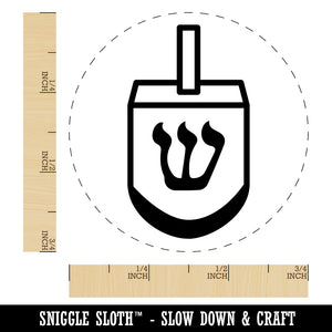 Dreidel Dreidl Jewish Hanukkah Rubber Stamp for Stamping Crafting Planners