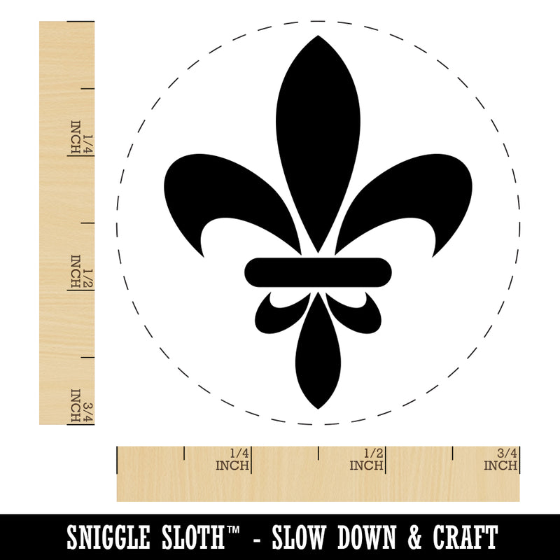 Fleur De Lis French Mardi Gras Elegant Rubber Stamp for Stamping Crafting Planners