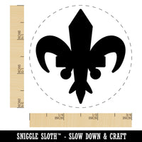 Fleur De Lis French Mardi Gras Solid Rubber Stamp for Stamping Crafting Planners
